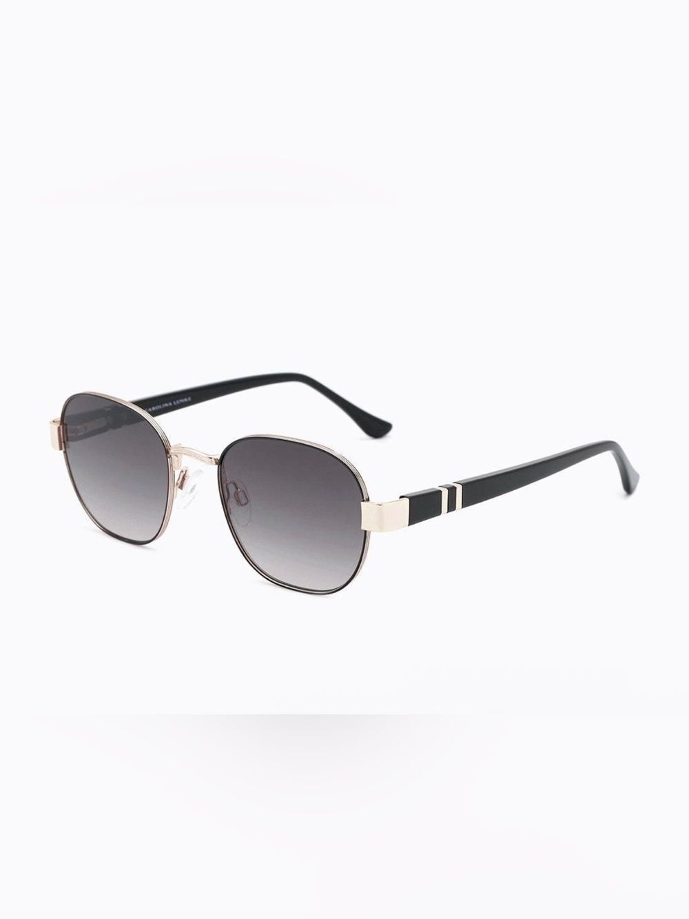 Black and Gold Aviator Women's Sunglasses